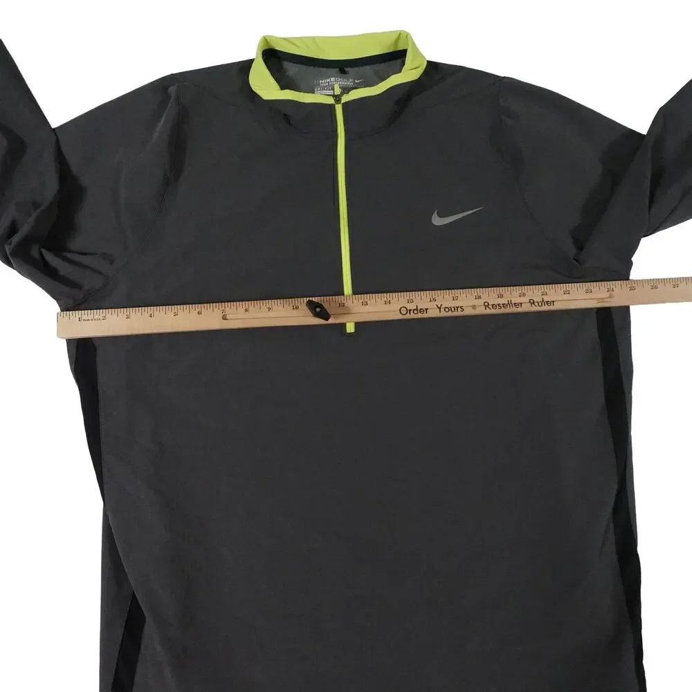 Nike Golf Tour Performance 1/2 Zip Windbreaker Pullover Gray Dri-Fit Men's XL